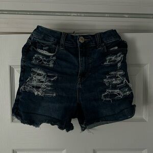 American Eagle, Next Level Stretch Jean Shorts, Navy Blue